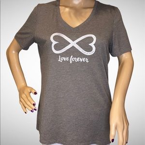 Life is Good "Love Forever" Infinity Hearts Tee Shirt T-Shirt Size Medium VGC